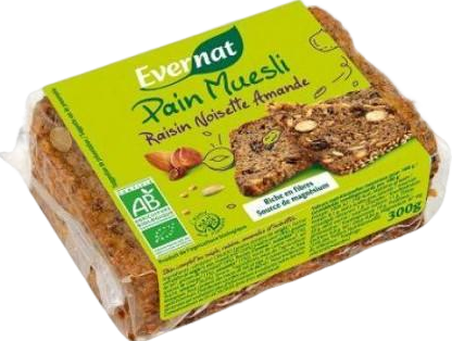 Pain muesli raisin noisettes amandes - 300g