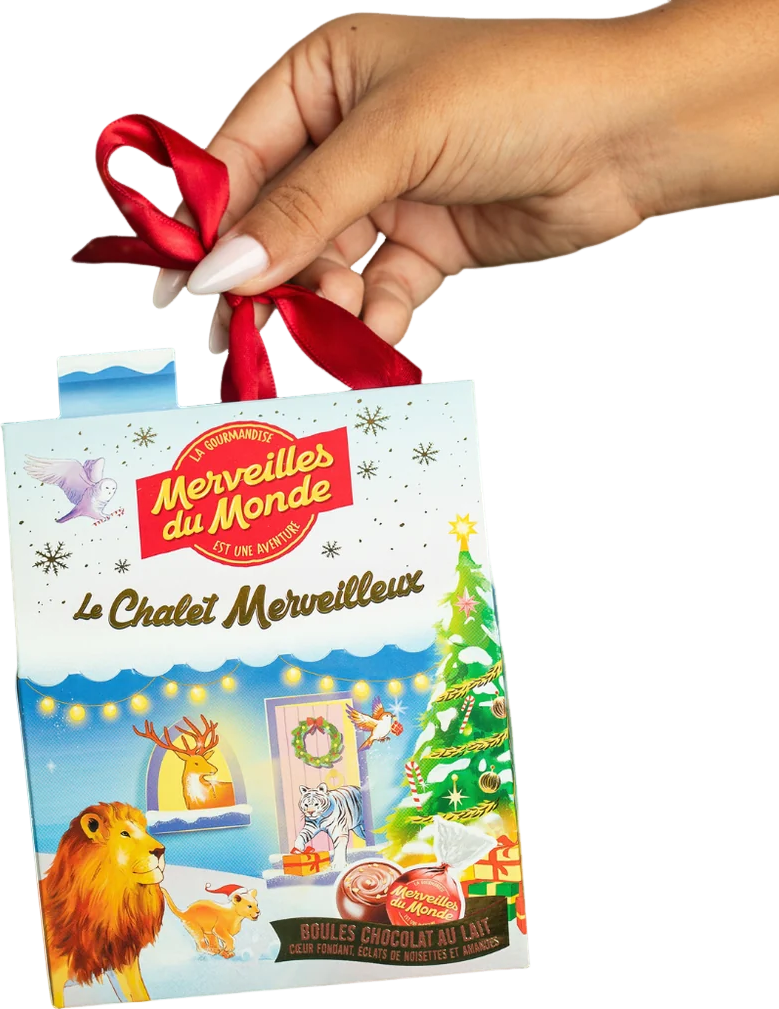 Coffret Le Chalet Merveilleux boules au chocolat au lait - 145g