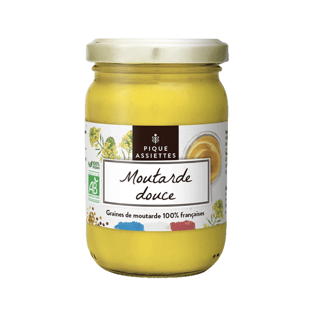 Moutarde douce bio - 200g - Pique Assiettes