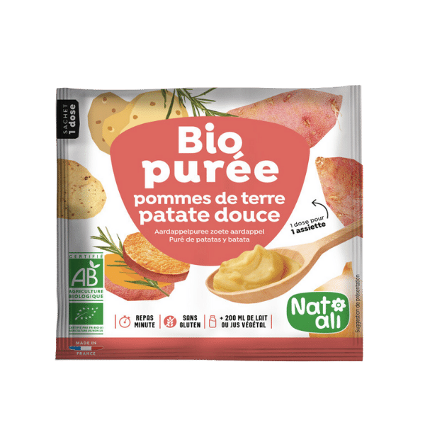 Purée de patate douce bio - 30g - Natali
