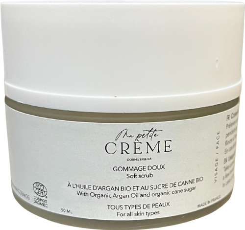 Gommage doux à l'huile d'argan bio et au sucre de canne bio - 50ml