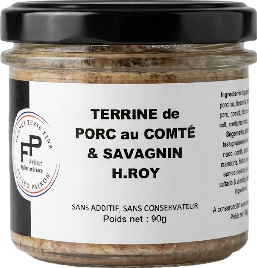 Terrine de porc au Ccomté & savagnin - 90g