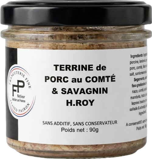 Terrine de porc au Ccomté & savagnin - 90g
