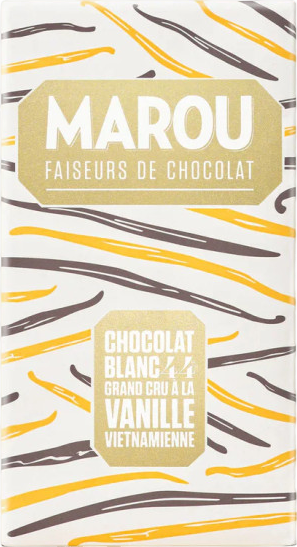 Chocolat blanc Grand Cru à la vanille - 80g