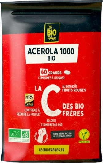 Vitamine C, acérola 1000 bio - 60 comprimés