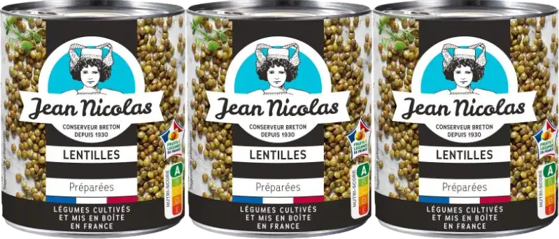 Lentilles préparées - 3x200g