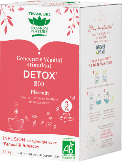 Tisane détox au pissenlit bio - 18 sachets