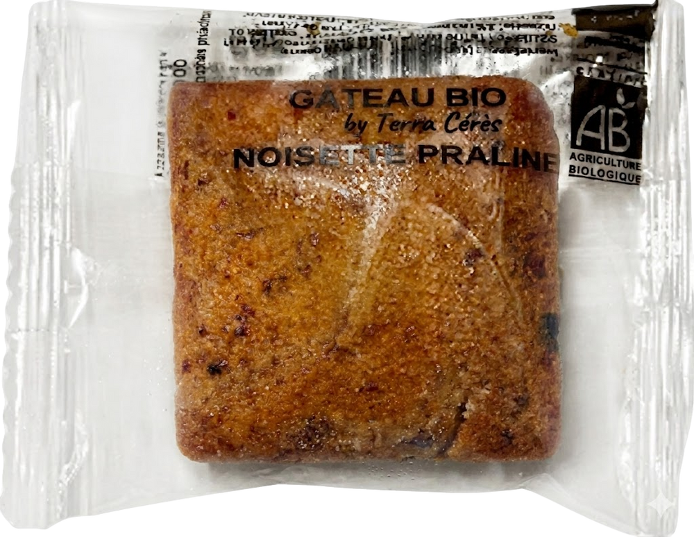 Gâteau bio praline noisette - 30g
