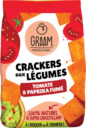 Crackers tomate et paprika fumé - 90g