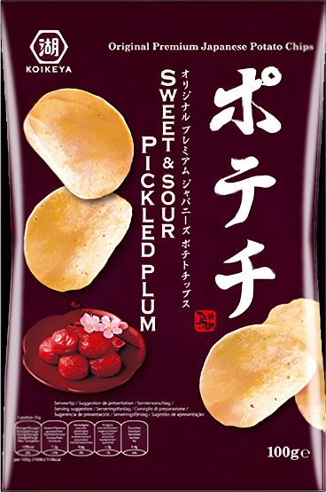 Chips japonaises saveur prune salée Umeboshi - 100g