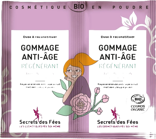 Gommage anti-âge régénérant bio - 2x4g