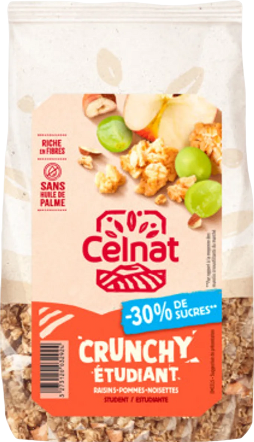 Crunchy étudiant réduit en sucres - 400g