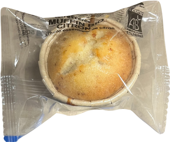 Muffin à l'huile essentielle de citron bio - 50g