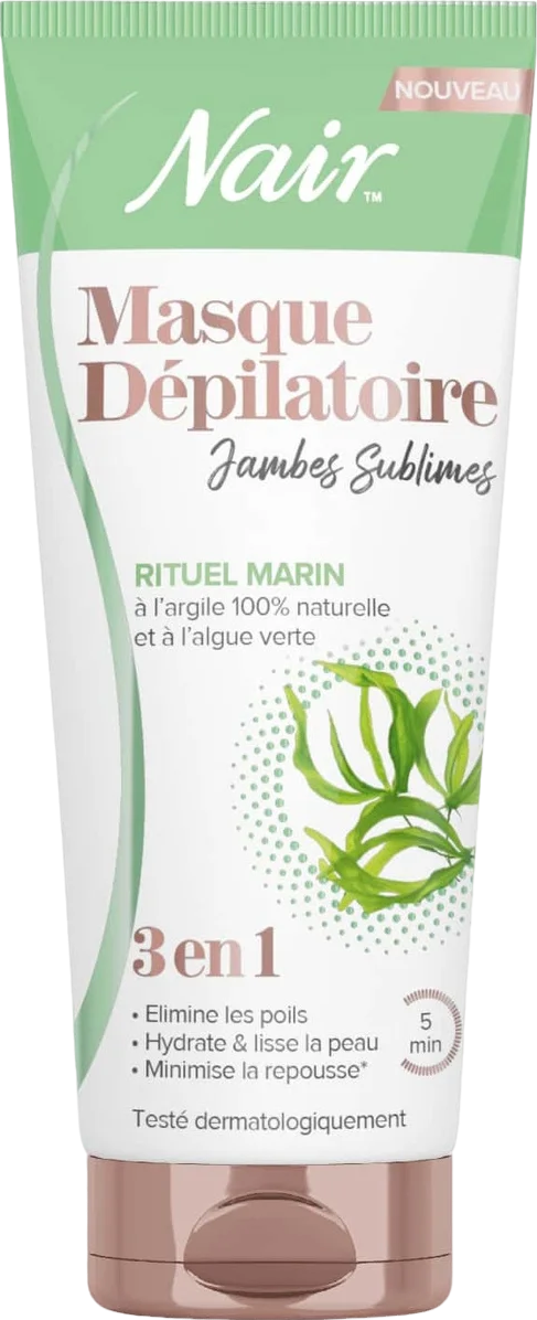 Masque dépilatoire pour jambes 3en1 rituel marin algue verte - 180ml