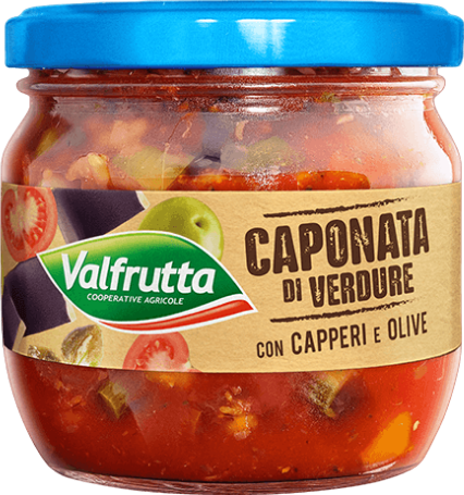Caponata de légumes aux câpres et aux olives - 320g
