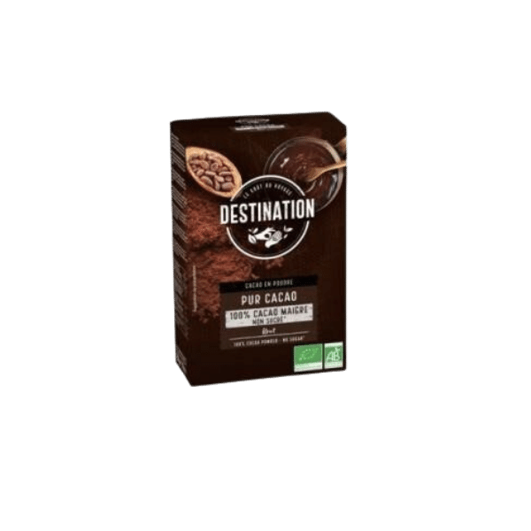 Pur cacao maigre 10% bio - 250g - Destination