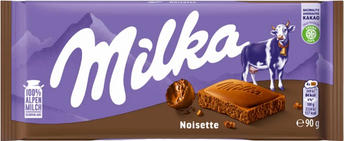 Tablette chocolat lait noisette - 90g