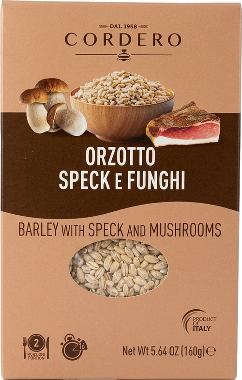 Orge façon risotto au jambon cru fumé et champignons - 160g