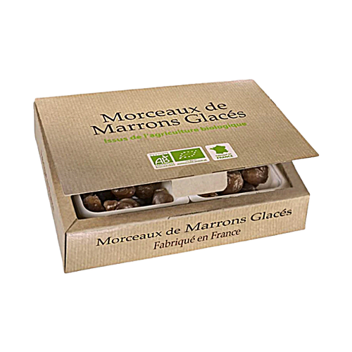 Ballotin de morceaux de marrons glacés bio - 250g