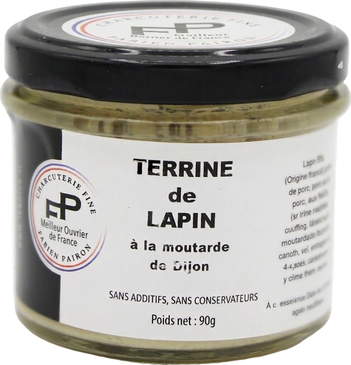 Terrine de lapin à la moutarde de Dijon - 90g