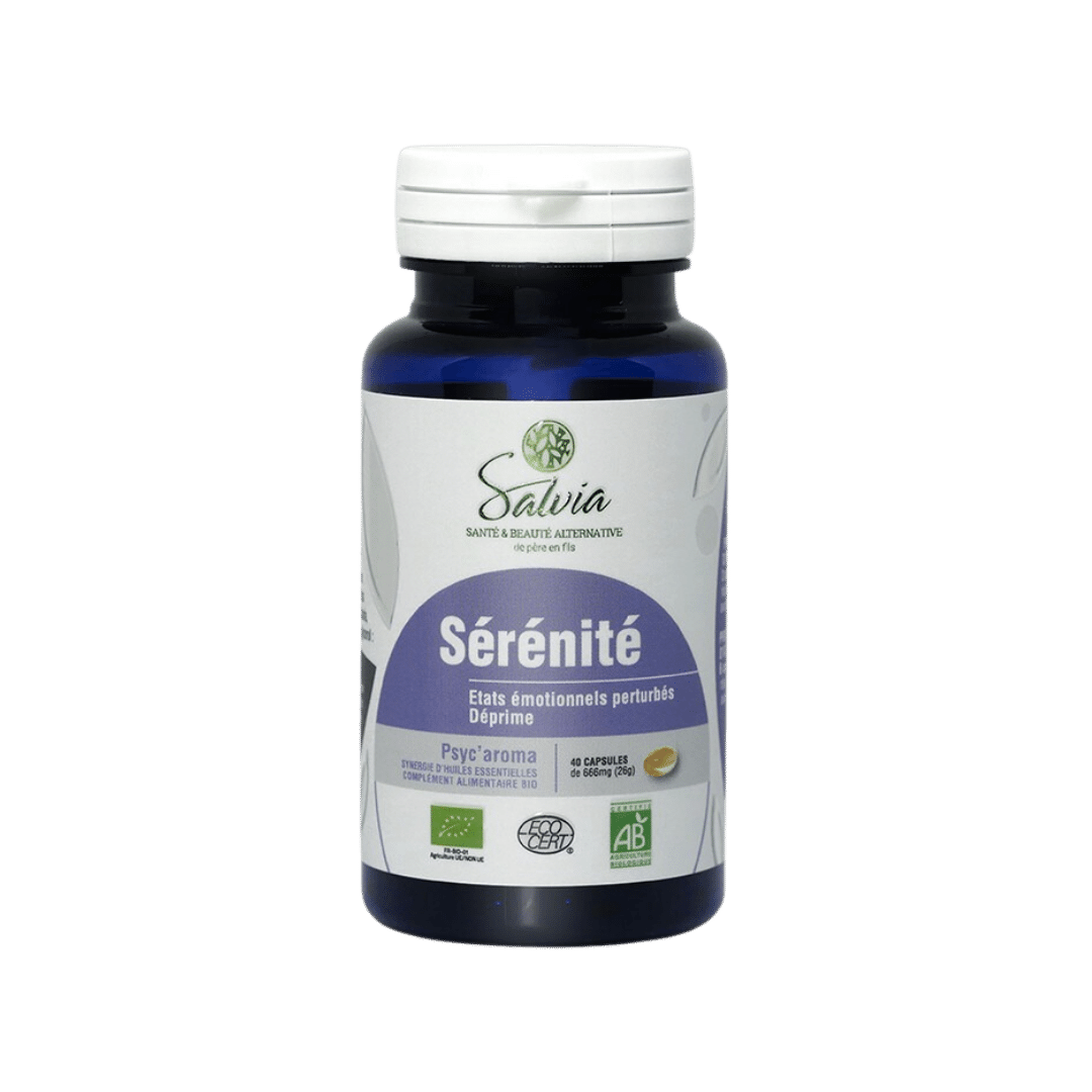 Compléments Sérénité Psyc'aroma bio - 40 capsules - Salvia