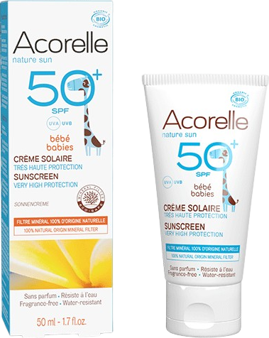 Crème solaire bébé SPF 50 bio - 50ml