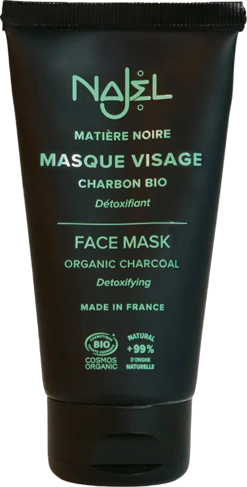 Masque visage au charbon bio - 75ml