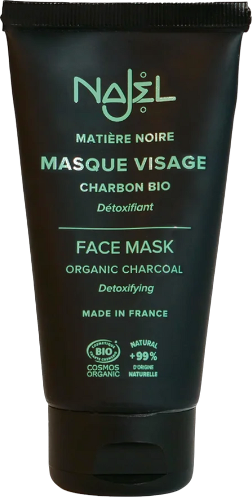 Masque visage au charbon bio - 75ml