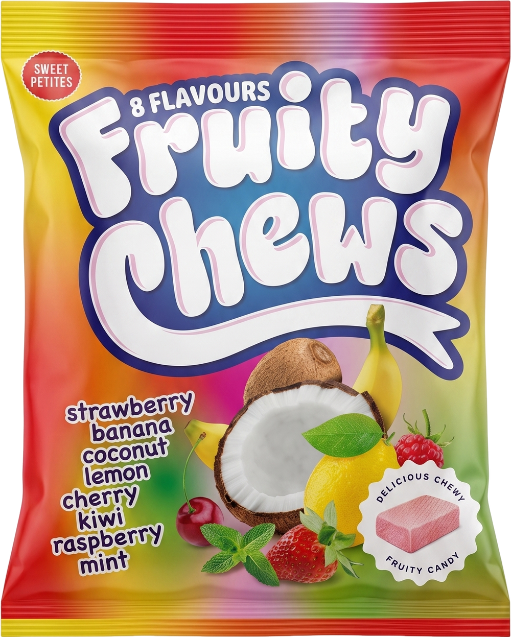 Bonbons durs avec 8 saveurs - 200g