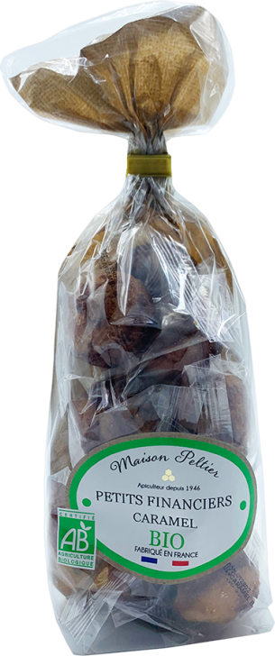Petits financiers aux éclats de caramel au miel de France bio - 160g