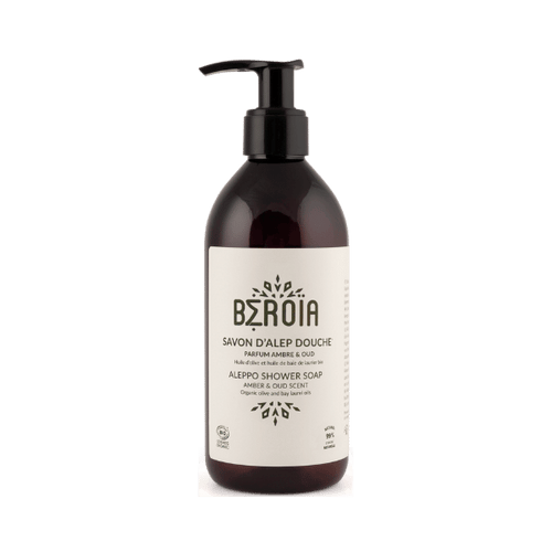 Savon d’alep douche parfumé à l’ambre & oud - 300ml