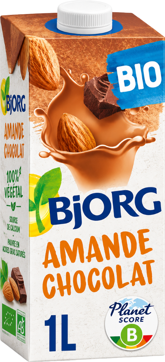 Boisson végétale au lait d'amande et chocolat bio - 1l