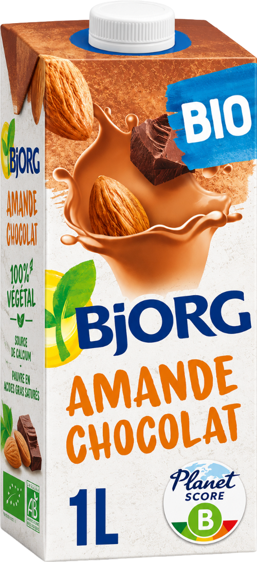 Boisson végétale au lait d'amande et chocolat bio - 1l