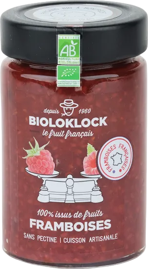 Framboises 100% issus de fruit bio - 210g