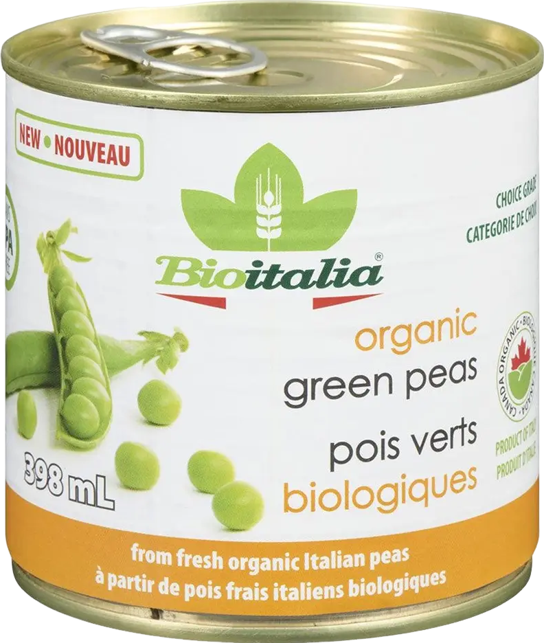Petits pois verts bio - 398ml