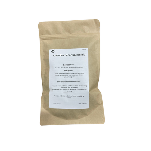 Amandes décortiquées bio - 250g