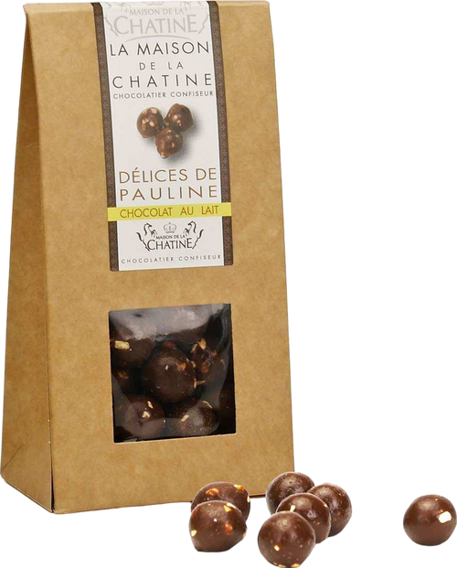 Billes de céréales au chocolat au lait et nougatine - 150g
