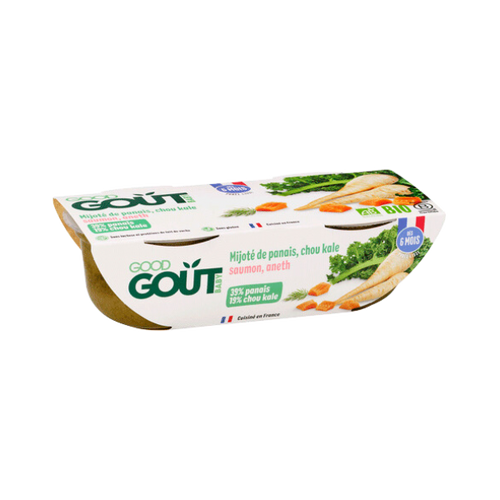 Mijoté de panais chou kale et saumon bio - 2x190g