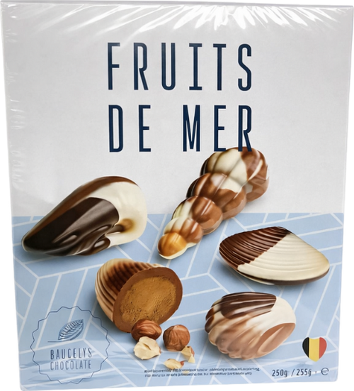 Fruits de mer en chocolat fourrés praliné - 250 g