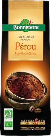 Café moulu du perou pur arabica - 250g