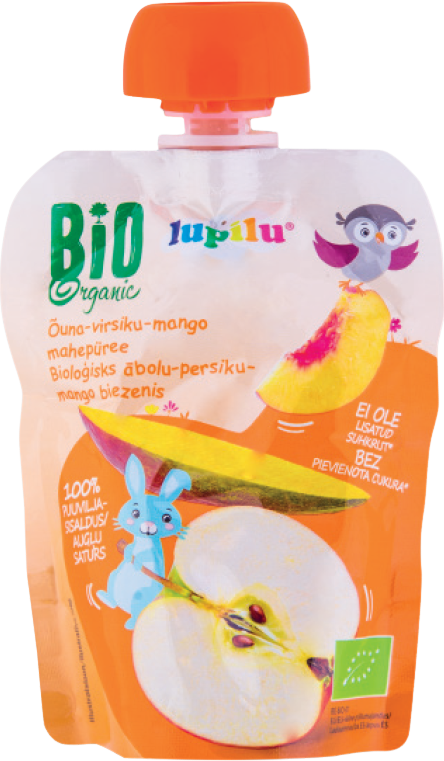 Gourde bébé pomme pêche mangue bio - 90g