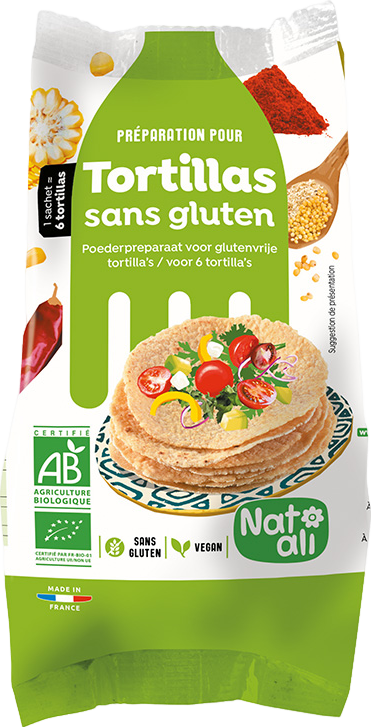 Préparation en poudre pour tortillas sans gluten bio - 200g