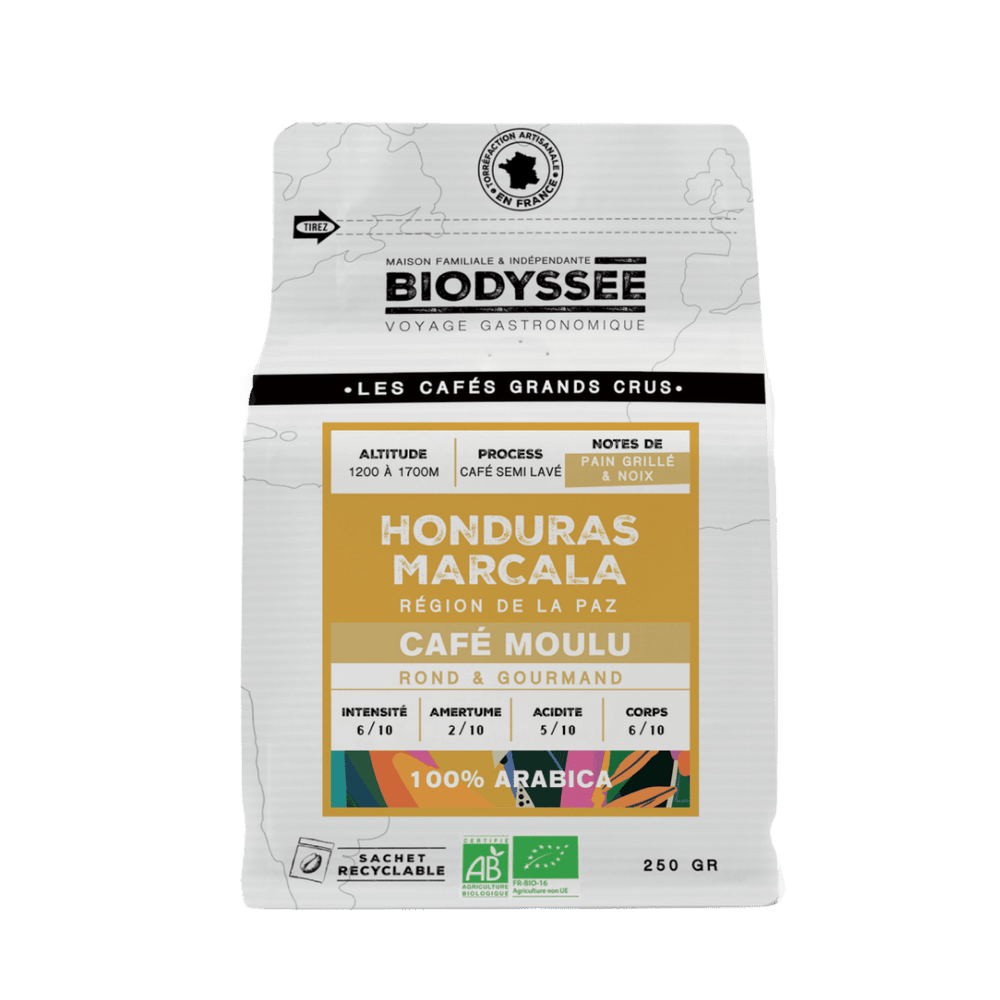 Café moulu grand cru Honduras Marcala bio - 250g