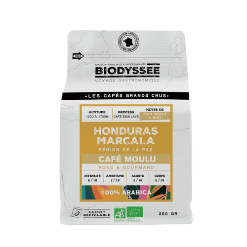 Café moulu grand cru Honduras Marcala bio - 250g