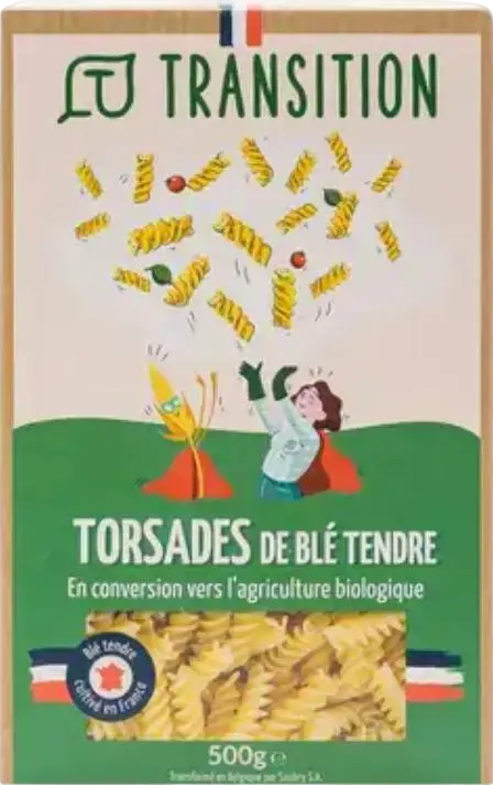 Pâtes torsades de blé tendre - 500g