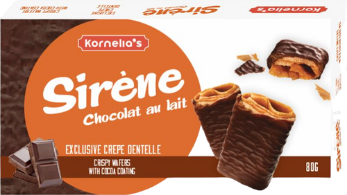 Crèpes dentelle Sirène chocolat au lait - 80g