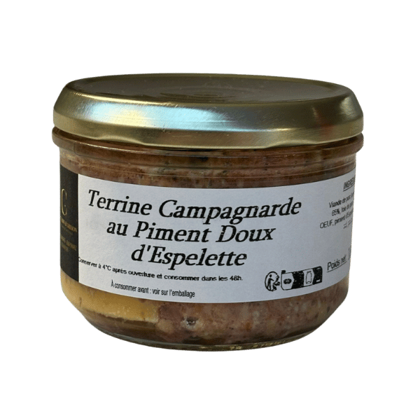 Terrine campagnarde au piment d'Espelette - 180g