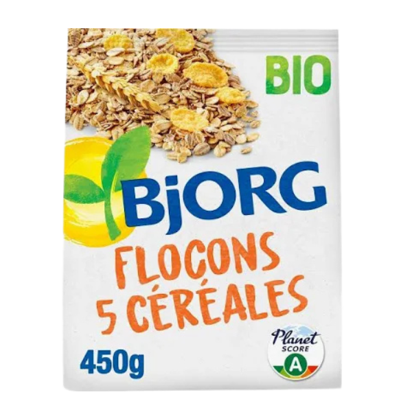 Flocons 5 céréales bio - 450g