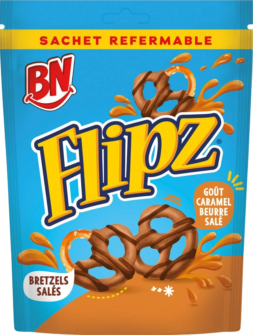 Bretzels enrobés saveur caramel beurre salé - 90g