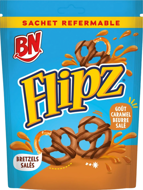 Bretzels enrobés saveur caramel beurre salé - 90g